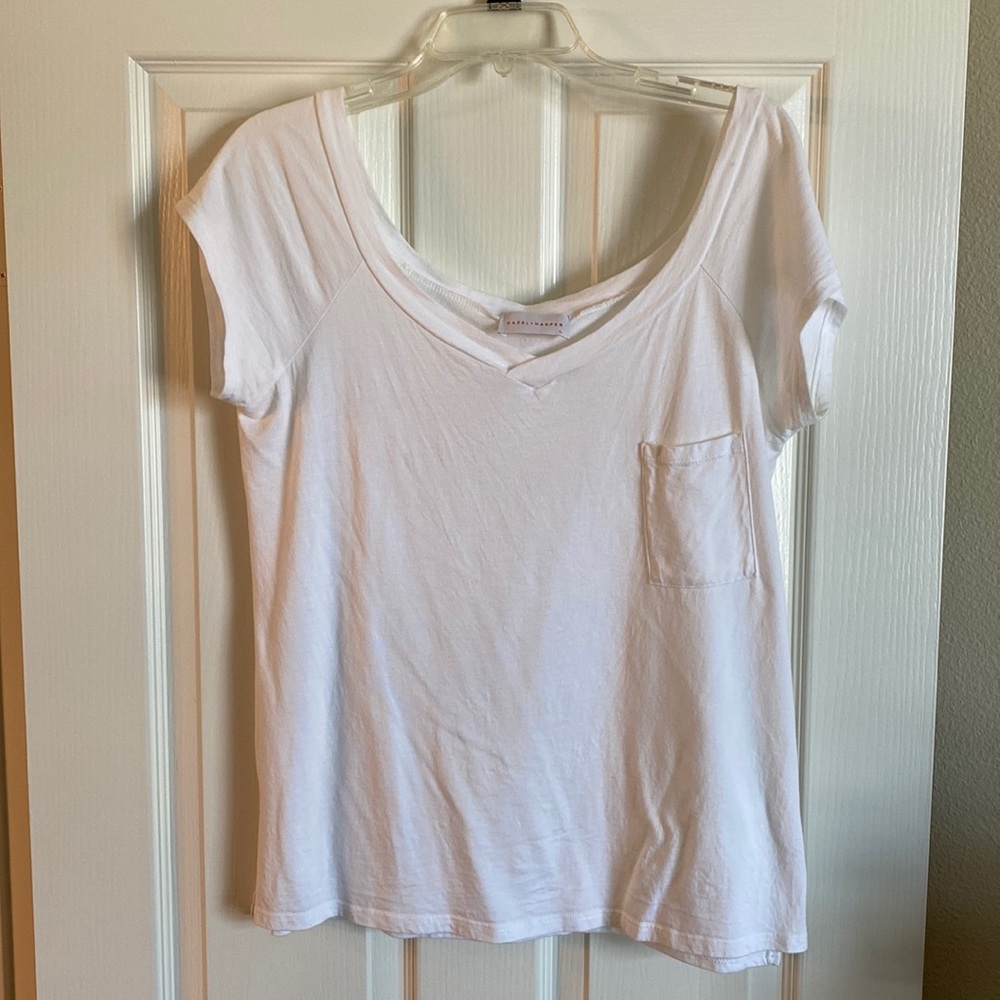 White off the shoulder top